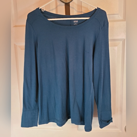 (1119) A New Approach (A.N.A.) Woman's Long Sleeve Crewneck Blouse, Size: Large - Picture 2 of 13